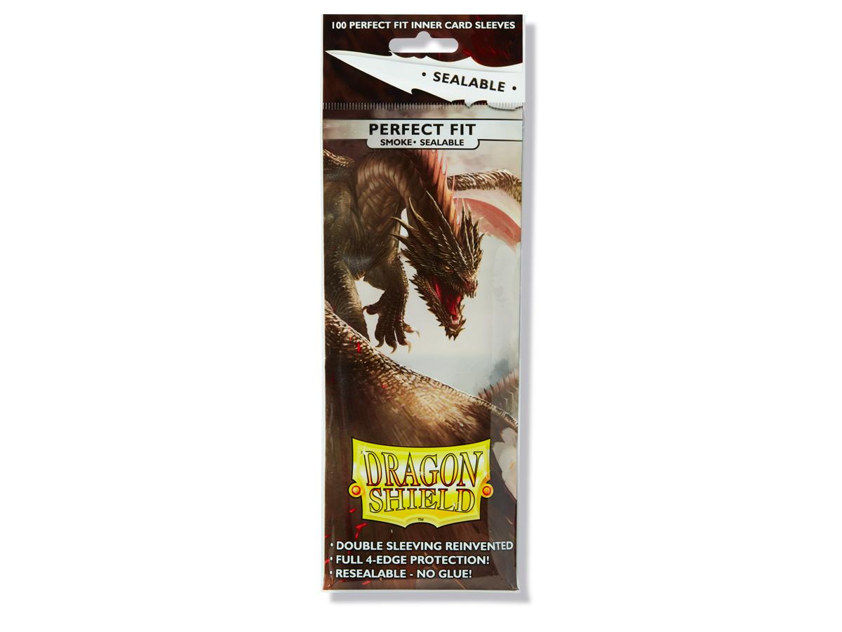 Dragon Shield Perfect Fit Sealable Sleeves - Smoke Dragon Shield Perfect Fit Sealable Sleeves - Smoke