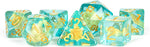 16mm Resin Poly Dice Set: Turtle Dice (7)