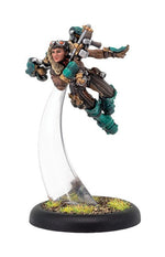 Warmachine: Crucible Guard Rocketman Ace Solo (White Metal)