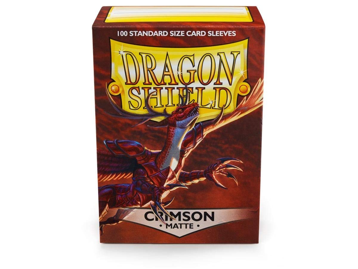 Dragon Shields: (100) Matte Crimson