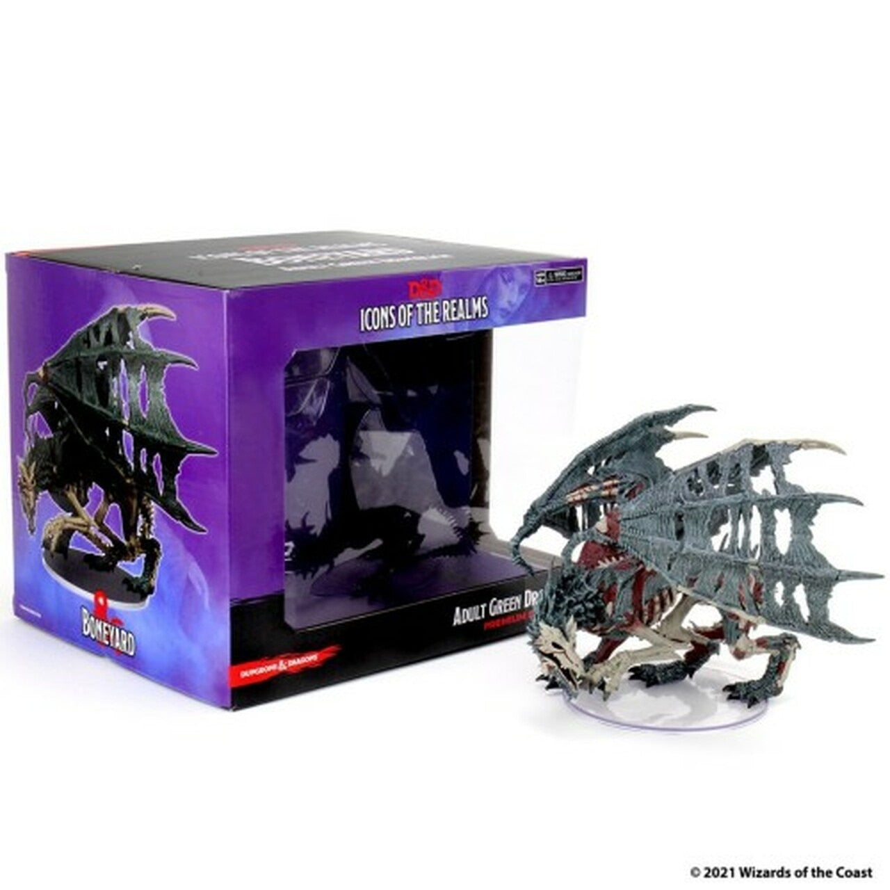 Dungeons & Dragons Icons of the Realms: Set 18 Boneyard Premium - Green Dracolich