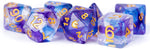 Unicorn Resin 16mm Polyhedral Dice Set: Midnight Fantasy (7)