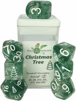 7ct Dice Set: Diffusion Christmas Tree (Arch'd D4 and Balance'd D20)