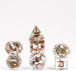 16mm Resin Poly Dice Set: Gear Dice (7)