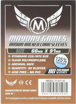 Sleeves: Card Game Sleeves 63.5mm x 88mm Brown Backed (80)