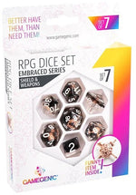 Embraced Series - Shield & Weapons - RPG Dice Set