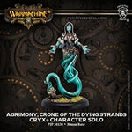 Warmachine: Cryx Agrimony, Crone of the Dying Strand Character Solo (White Metal)