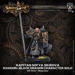 Warmachine: Khador Kapitan Sofia Skirova Black Dragon Character Solo (Resin/White Metal)