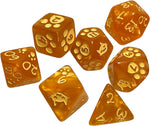 Polyhedral Dice Set (7): Kitten - Orange