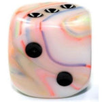Festive Die D6 30MM - Circus / Black