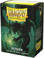 Dragon Shield Sleeves: Standard Dual - Matte Green/Power (100)