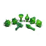 Polyhero Cleric8 Dice Set Verdant Viridian