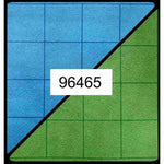 Battlemat: 1in Reversible Blue-Green Squares (23.5in x 26in Playing Surface)