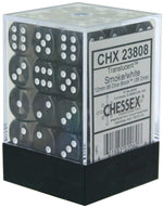 Translucent: 12mm D6 Smoke/White (36)