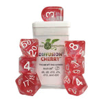 7ct Dice Set with Arch'D4: Diffusion Cherry