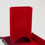 Fold Up Velvet Dice Tower - Red