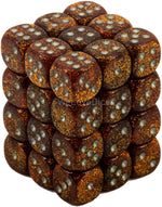 Glitter 12mm D6 Gold/Silver (36)