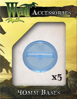 Wyrd Accessories Blue Translucent Bases 40mm