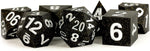 16mm Sharp Edge Silicone Rubber Poly Dice Set: Gold Scatter (7)
