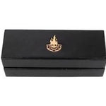 Role4Initiative: Faux Leather Dice Box and Rolling Tray with Gold Foil Warlock Logo