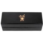 Role4Initiative: Faux Leather Dice Box and Rolling Tray with Gold Foil Fighter Logo