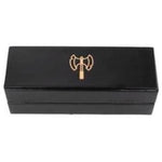 Role4Initiative: Faux Leather Dice Box and Rolling Tray with Gold Foil Barbarian Logo