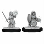 Pathfinder Deep Cuts Unpainted Miniatures: W14 Halfling Cleric Female