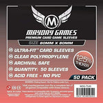 Sleeves: Premium Medium Square Card Sleeves 80mm x 80mm (50)
