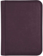 Pro-Binder: Premium Zippered 4-Pocket Suede - Amethyst