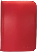 Vivid 4-Pocket Zippered PRO-Binder: Red