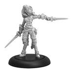 Riot Quest: Black Bella, Duchess of Dread Fighter (White Metal)