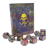 Elder Dice: Seal of Yog-Sothoth Polyhedral Set: Nebula - Deep Space and Gold