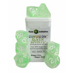 7ct Dice Set with Arch'D4: Diffusion Elven Spirits