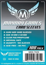 Sleeves: Euro Card Sleeves 59mm x 92mm (100)