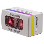 Vivid Heavy Metal Dice: Red (2d20)