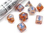 Lab Dice 5 Borealis: Poly Rose Gold/light blue Luminary (7)
