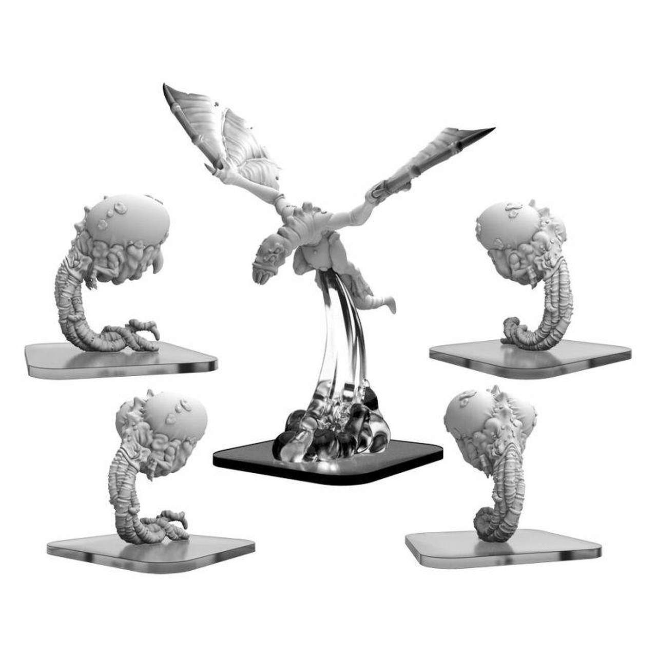 Monsterpocalypse: Lords of Cthul Snatchers & Hellion Units (White Metal)