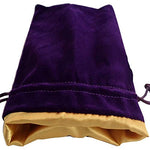 Dice Bag: 6x8: Velvet/Satin: PU/GD