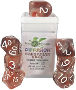Diffusion Poly Set - Barbarian Rage w/Numbers (7)