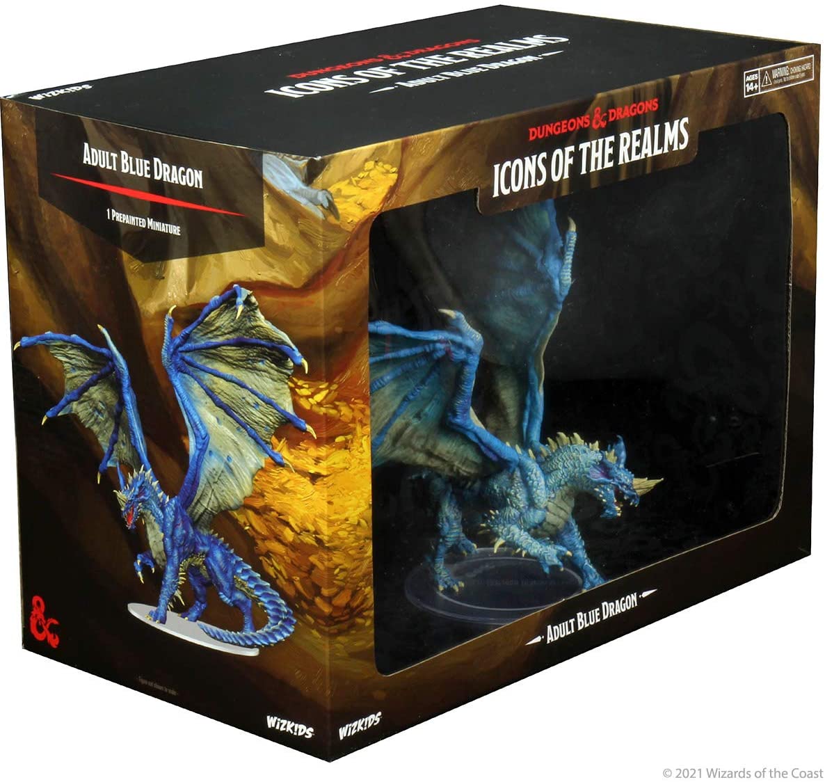 Dungeons & Dragons Fantasy Miniatures: Icons of the Realms - Adult Blue Dragon Premium Figure