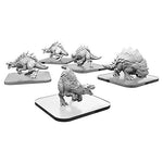 Monsterpocalypse: Terrasaur Raptix and Brontox Units (Resin and White Metal)
