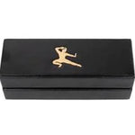Role4Initiative: Faux Leather Dice Box and Rolling Tray with Gold Foil Monk Logo