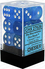 Borealis: 16mm D6 Sky Blue/White/Black (12)