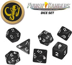 Power Rangers RPG: Game Dice Set - Black (7+coin)