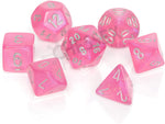 Borealis: Polyhedral Pink/silver Luminary 7-Die Set