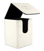 Flip Deck Case 100+ Leatherette Standard Size White