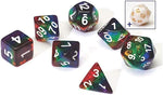 RPG Dice Set (7): Rainbow Translucent Resin