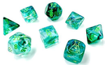 Lab Dice 6 Borealis: Poly Kelp/light green Luminary 7-Die Set (with bonus die)
