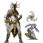 Warmachine MKIV: Mercenary Solo Character - Nissak, Totem Huntress Champion