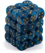 Phantom: 12mm D6 Teal/Gold (36)